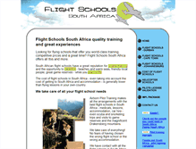 Tablet Screenshot of flight-schools.net